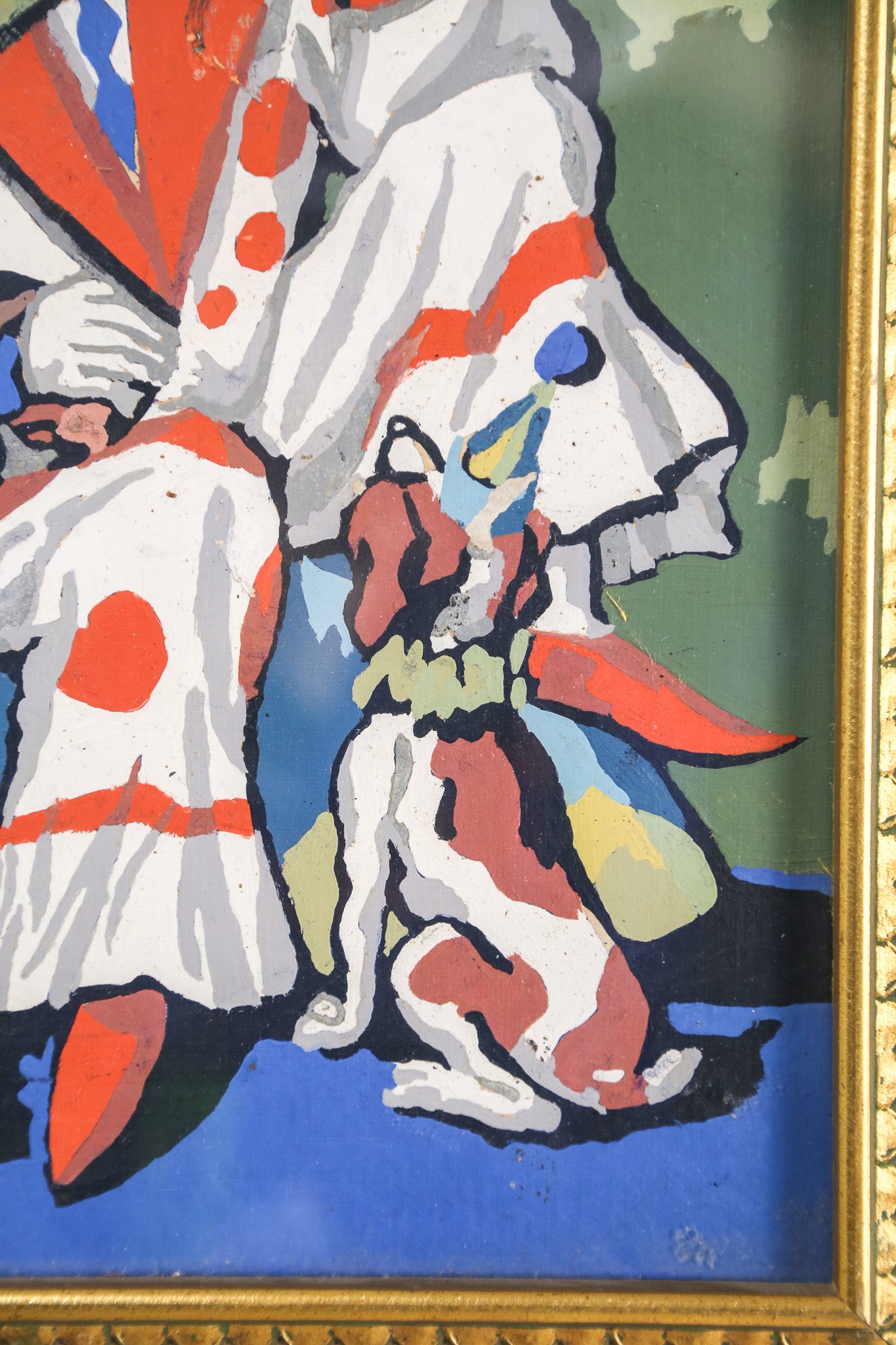 Clown and Two Dogs / ピエロと犬 2匹