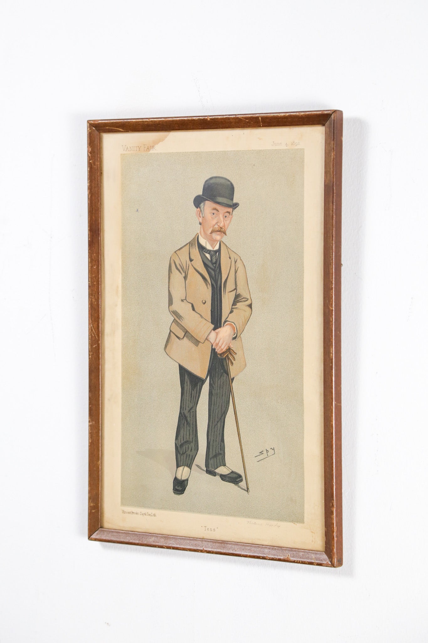 Vanity Fair Caricature "Tess" - Thomas Hardy / ヴァニティ・フェア 風刺画「テス」トーマス・ハーディ