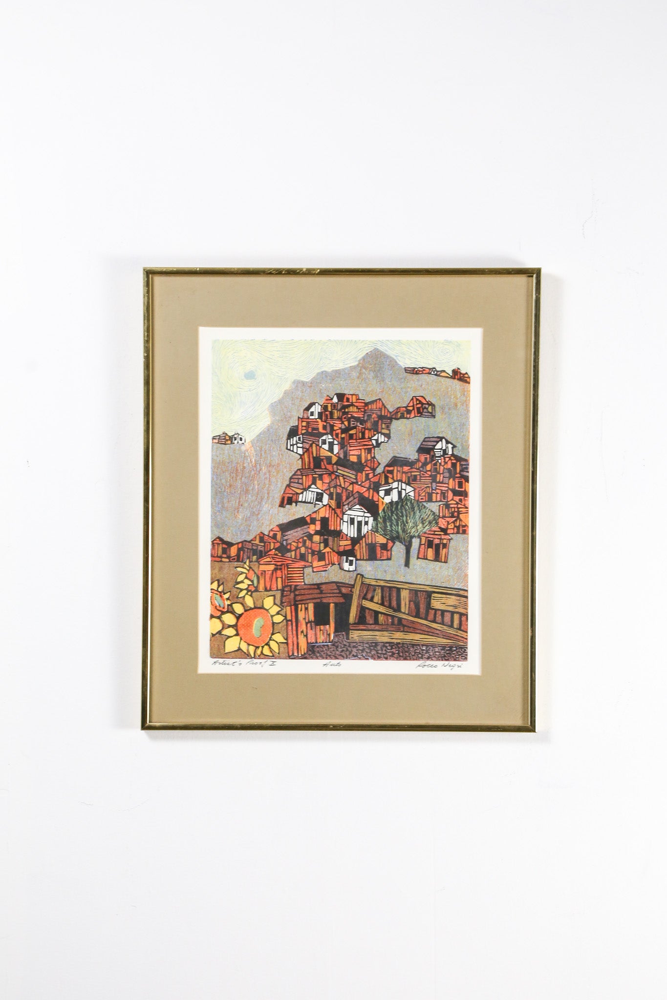 Sunflowers and House / ヒマワリと家
