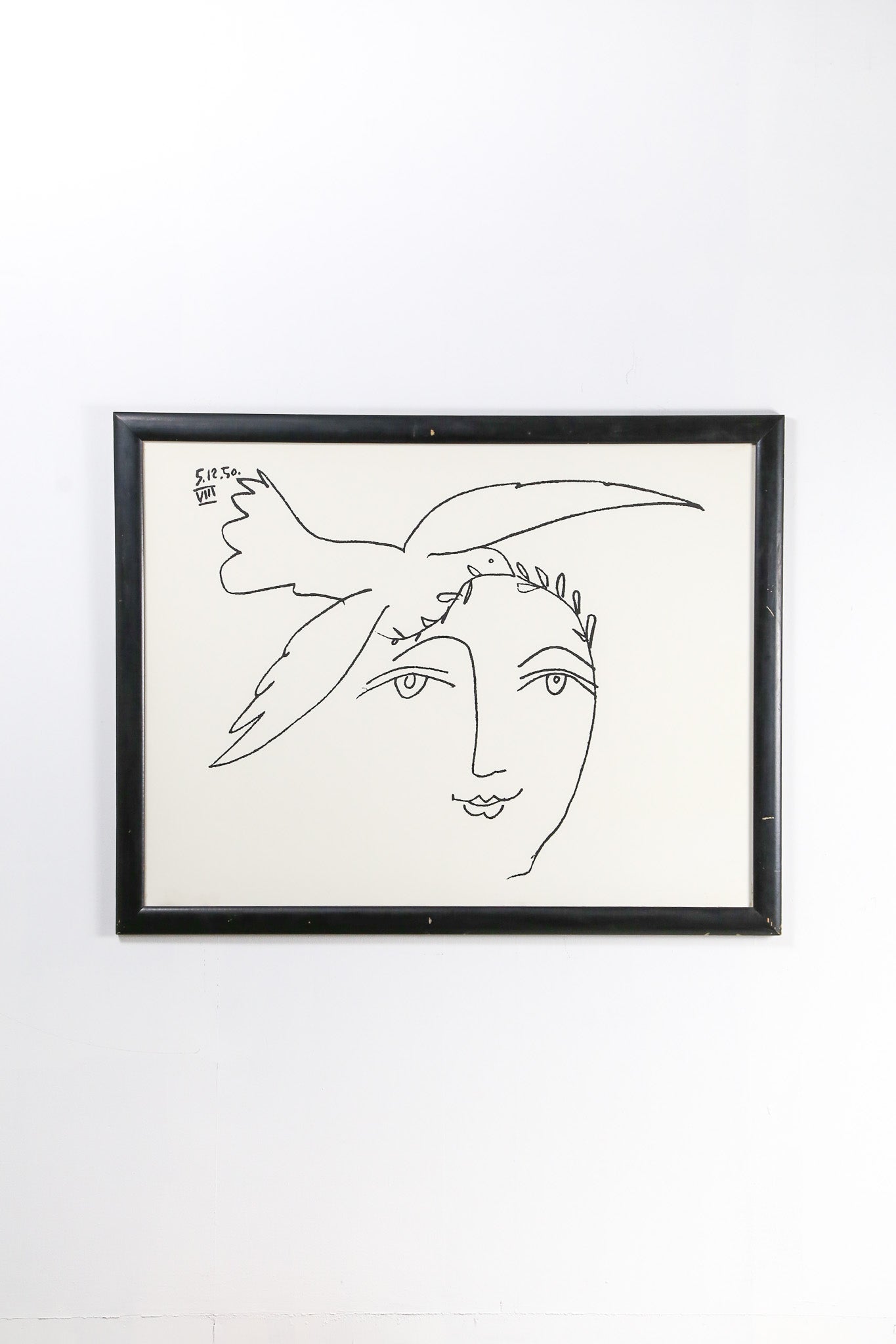 Pablo Picasso "Face and Dove" / パブロ・ピカソ「顔と鳩」リトグラフ
