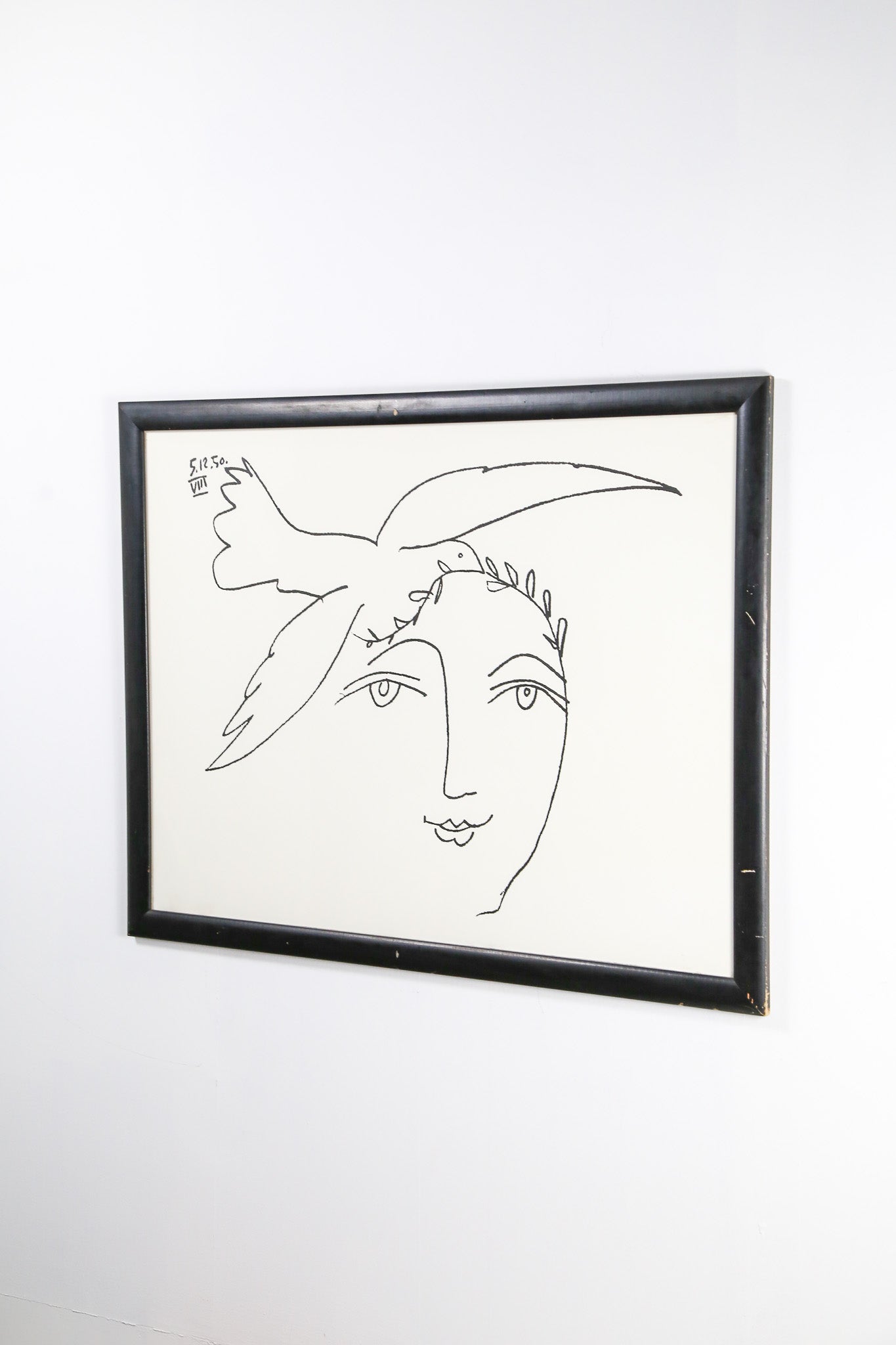 Pablo Picasso "Face and Dove" / パブロ・ピカソ「顔と鳩」リトグラフ