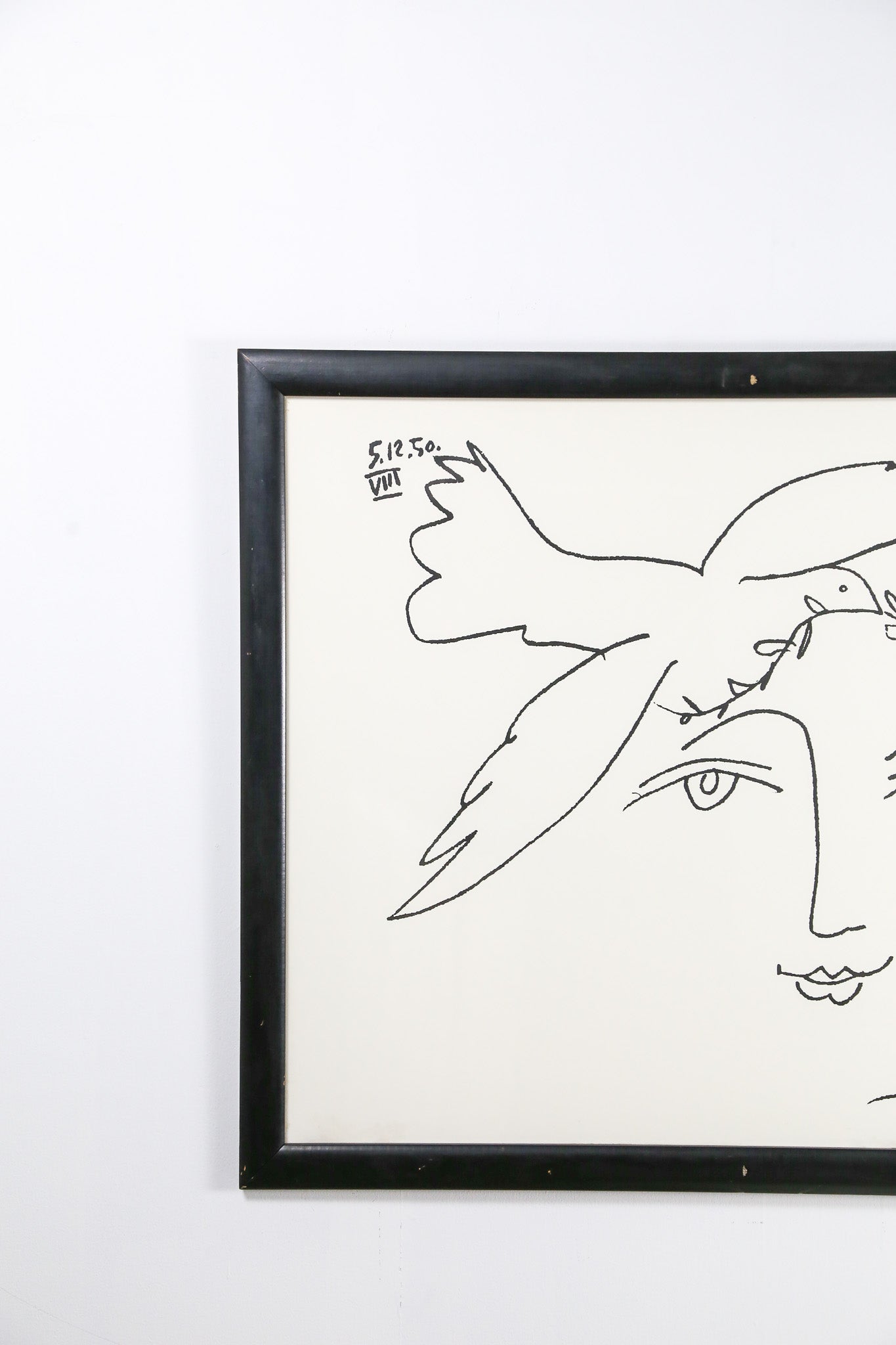 Pablo Picasso "Face and Dove" / パブロ・ピカソ「顔と鳩」リトグラフ