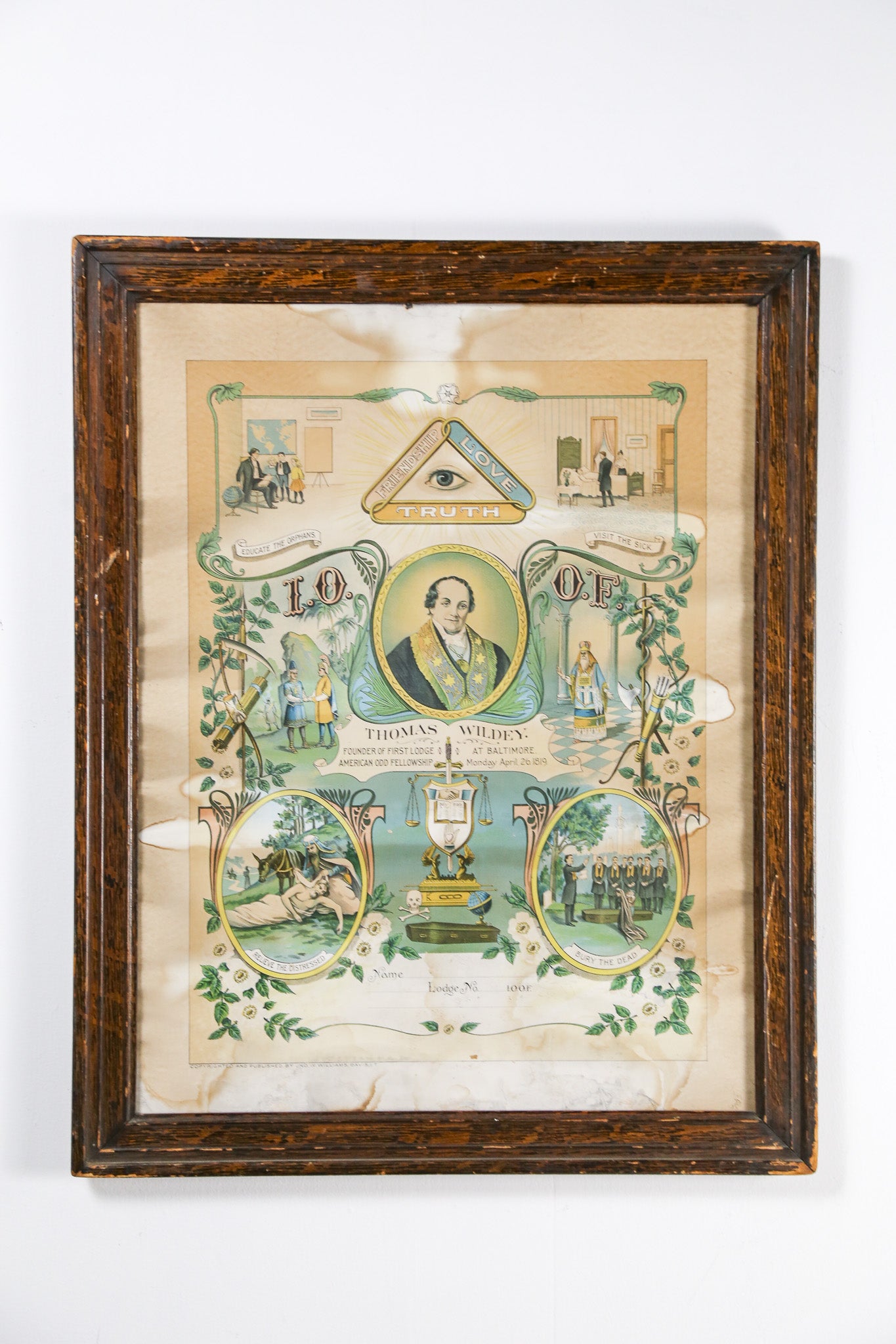 Independent Order of Odd Fellows Poster / オッドフェローズ ポスター