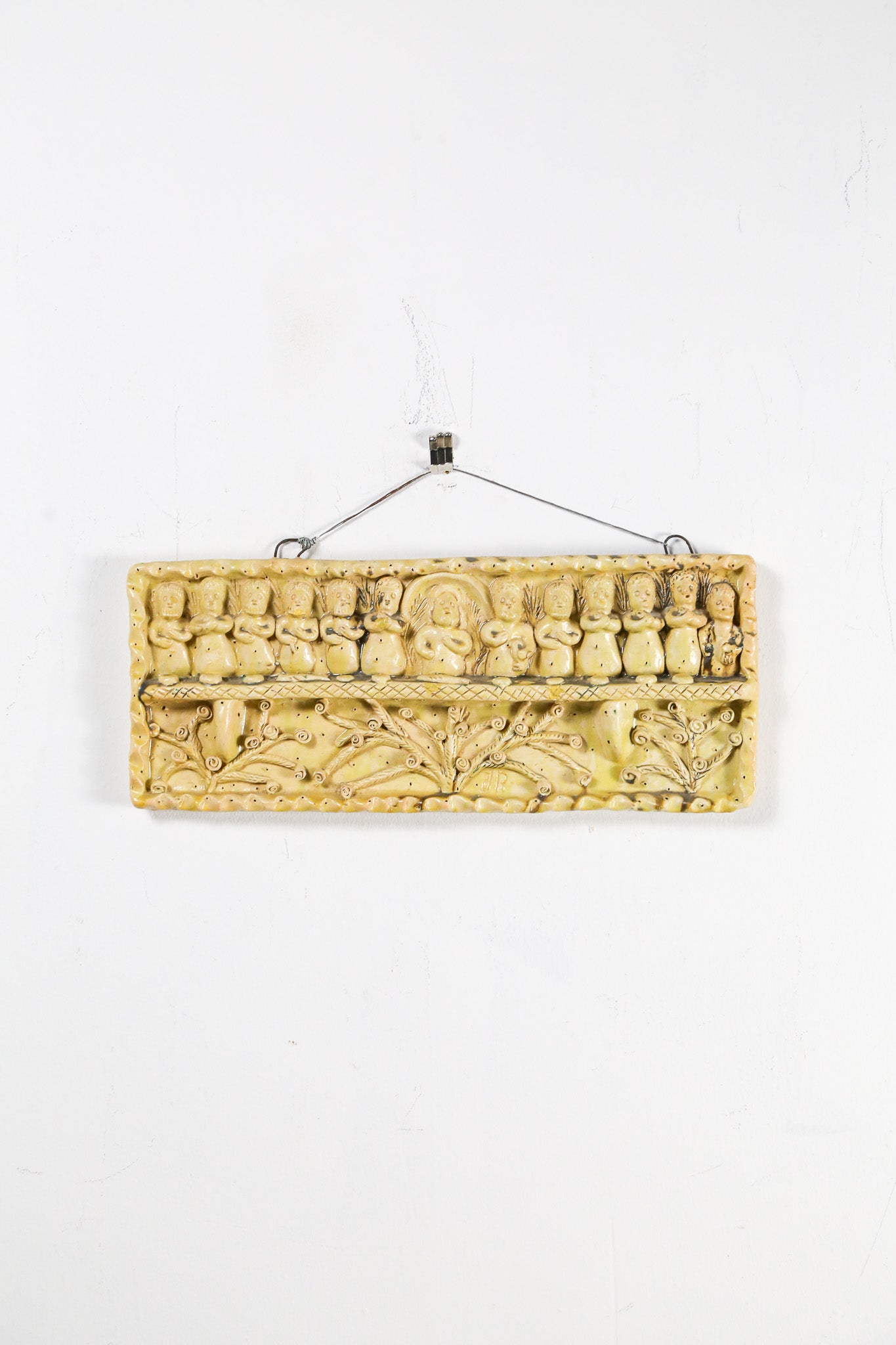 Ceramic Wall Plaque "The Last Supper" / 陶器の壁掛け「最後の晩餐」