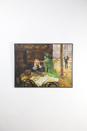 Man and Translucent Woman Wall Art / 男性と半透明女性 ウォールアート