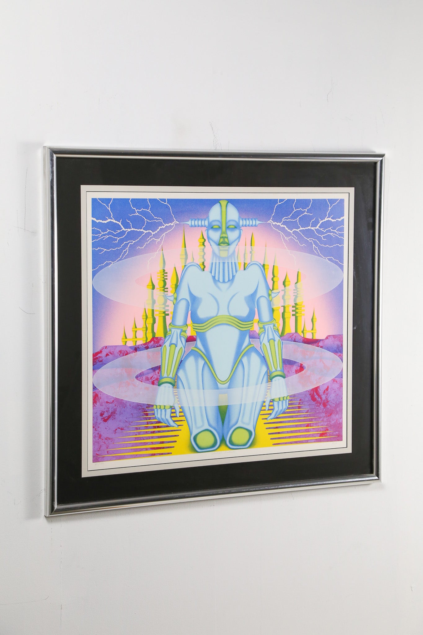 Vintage Screenprint "Celestial Sentinel" by Mike Mills / マイク・ミルズ シルクスクリーン「セレスティアル・センチネル」
