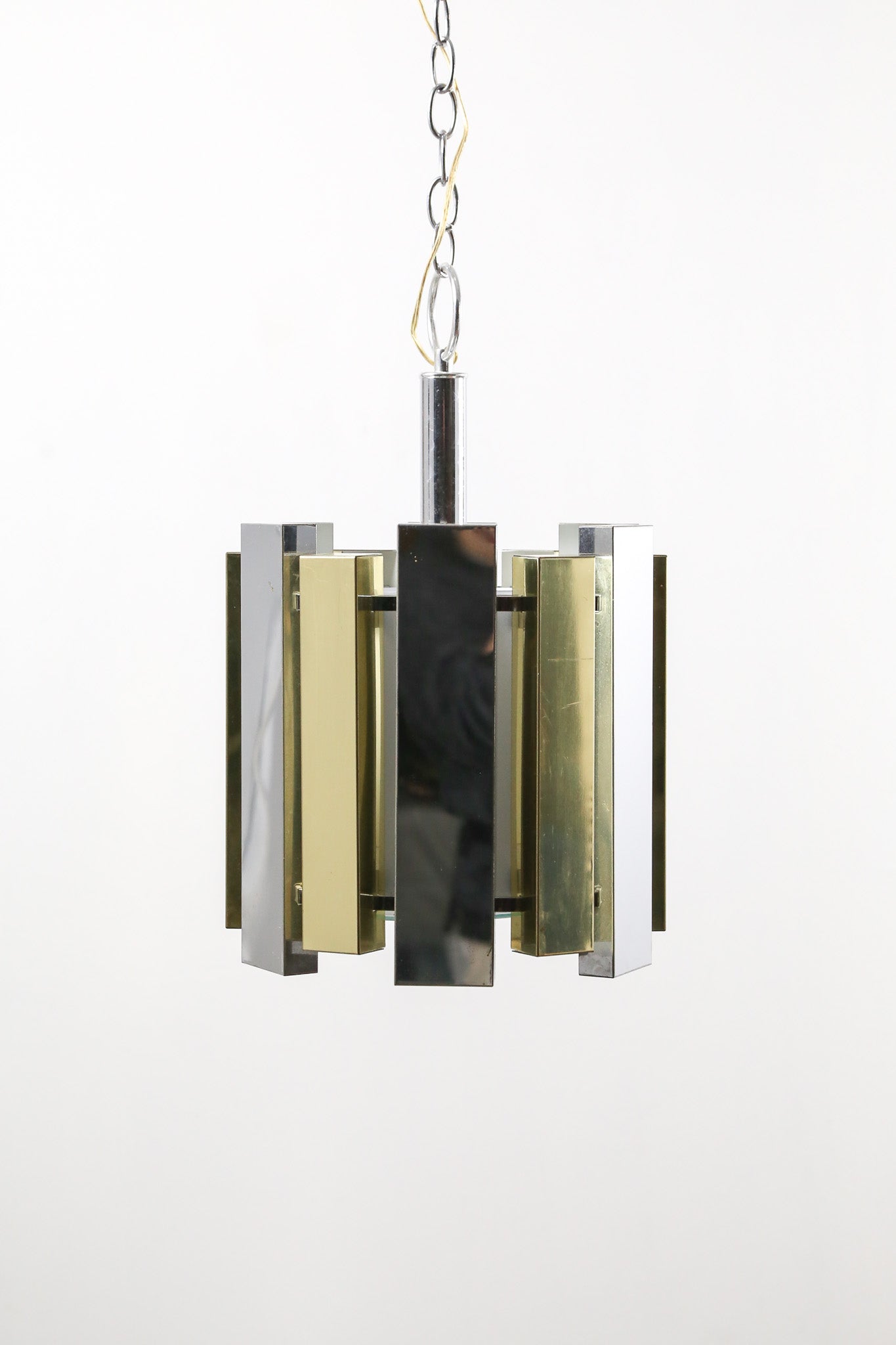 Chrome & Brass Chandelier / クローム & 真鍮 シャンデリア