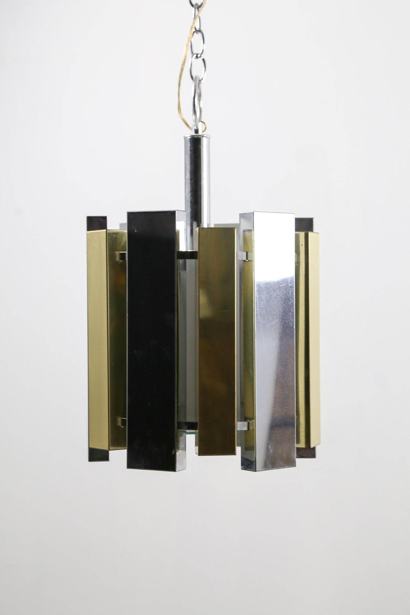 Chrome & Brass Chandelier / クローム & 真鍮 シャンデリア