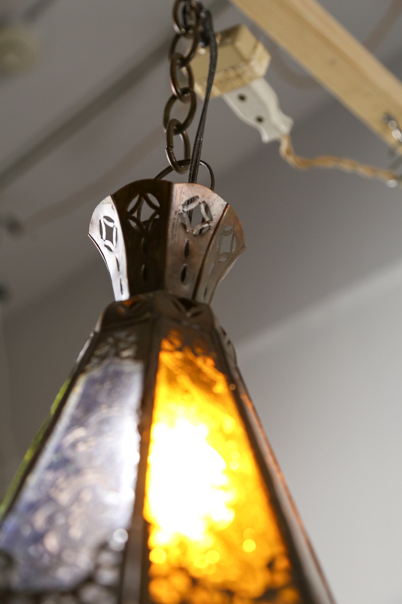 Moroccan Style Stained Glass Pendant Light / モロッカンスタイル ステンドグラス ペンダントライト