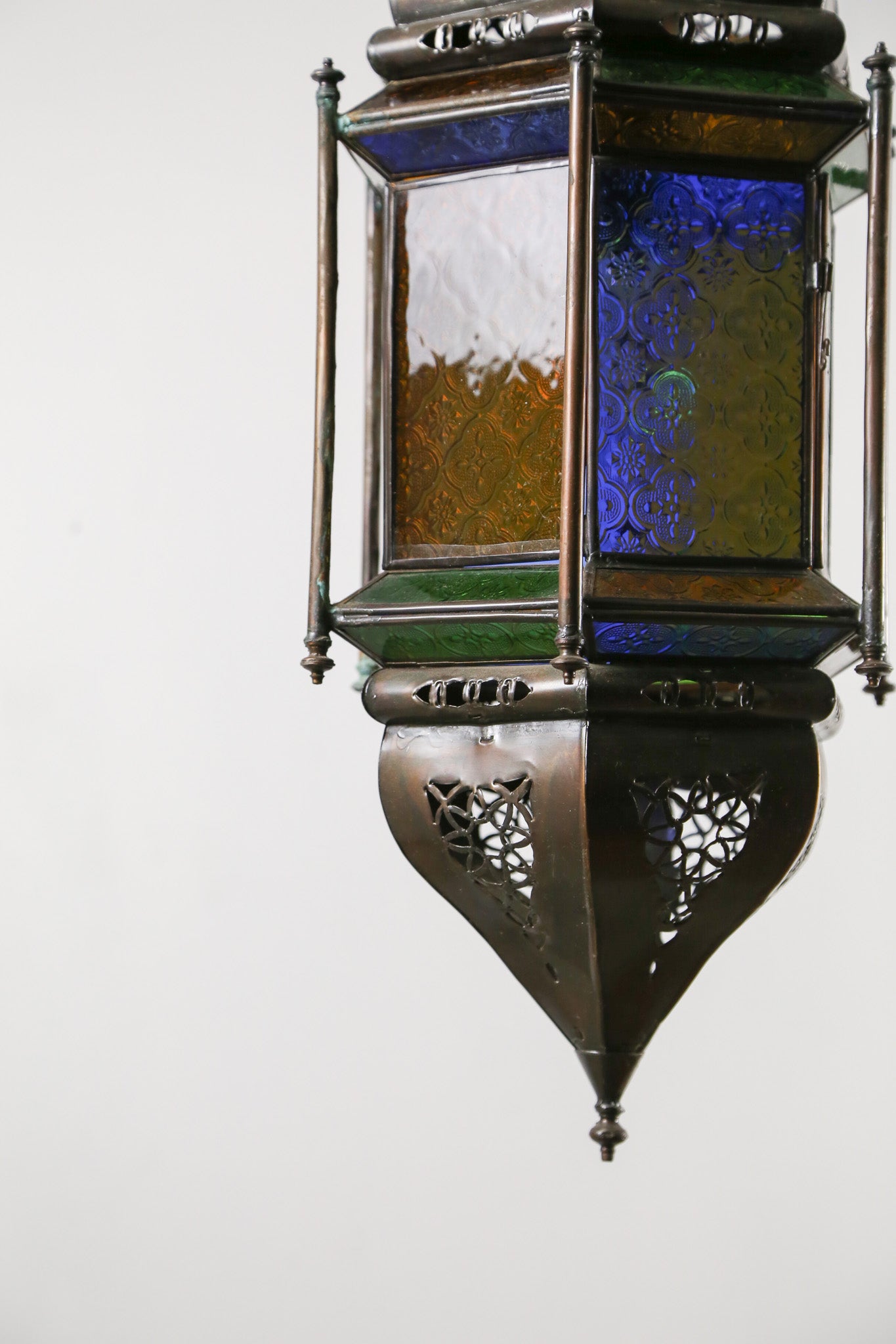 Moroccan Style Stained Glass Lantern / モロッカンスタイル ステンドグラス ランタン
