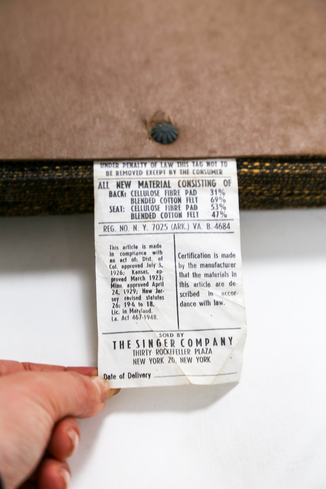 SINGER Vintage Upholstered Chair / シンガー ヴィンテージ アップホルスタード チェア