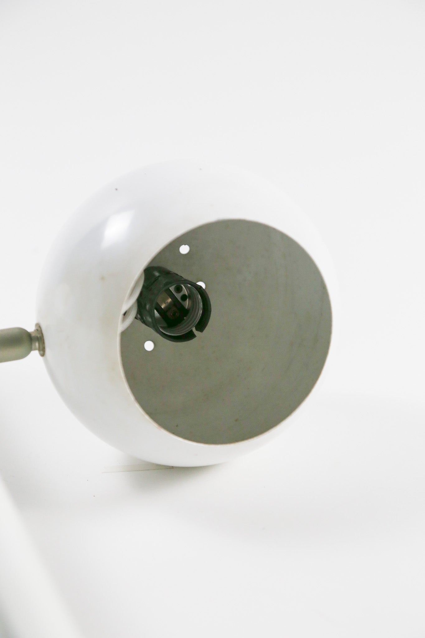 White Twin Head Desk Lamp / 白 2灯 デスクライト