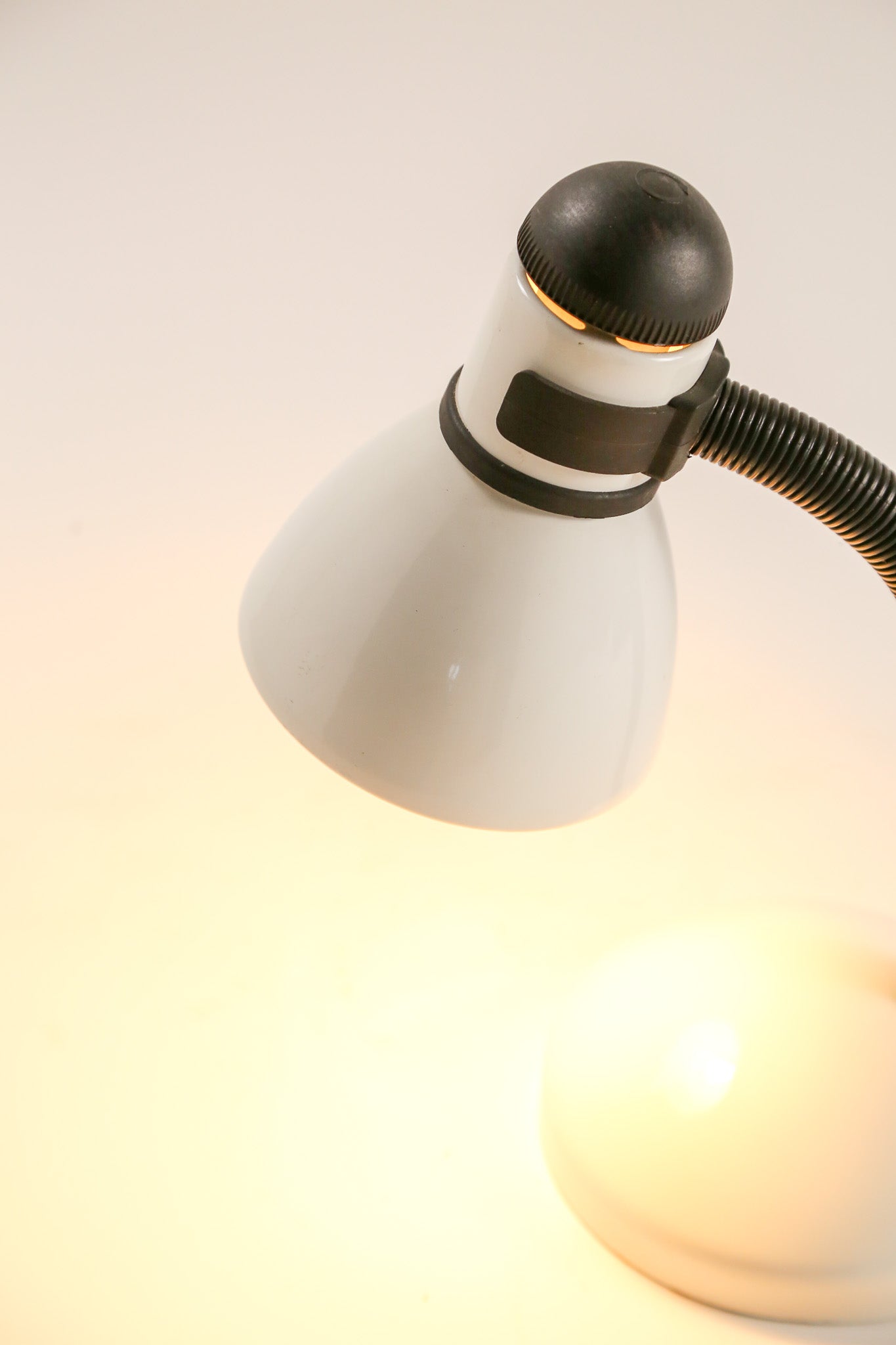 White & Black Gooseneck Desk Lamp / 白×黒 グースネックライト