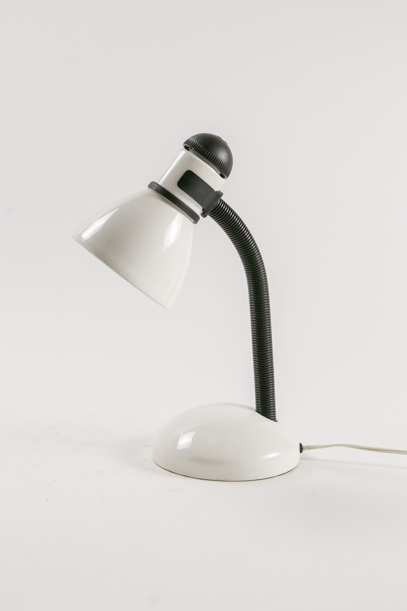 White & Black Gooseneck Desk Lamp / 白×黒 グースネックライト