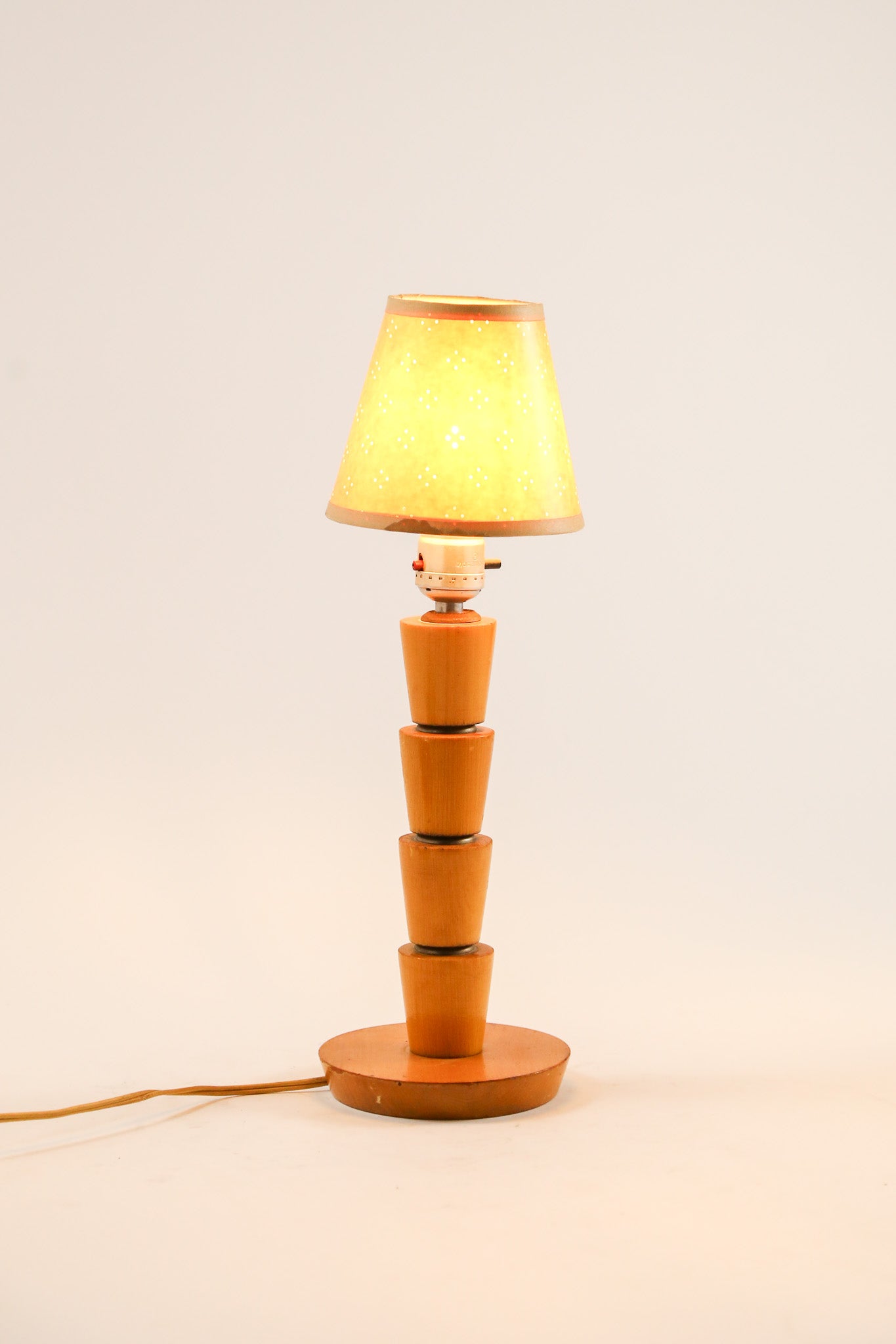 Wood Base & Paper Shade Desk Lamp / 木製ベース×紙シェード デスクライト