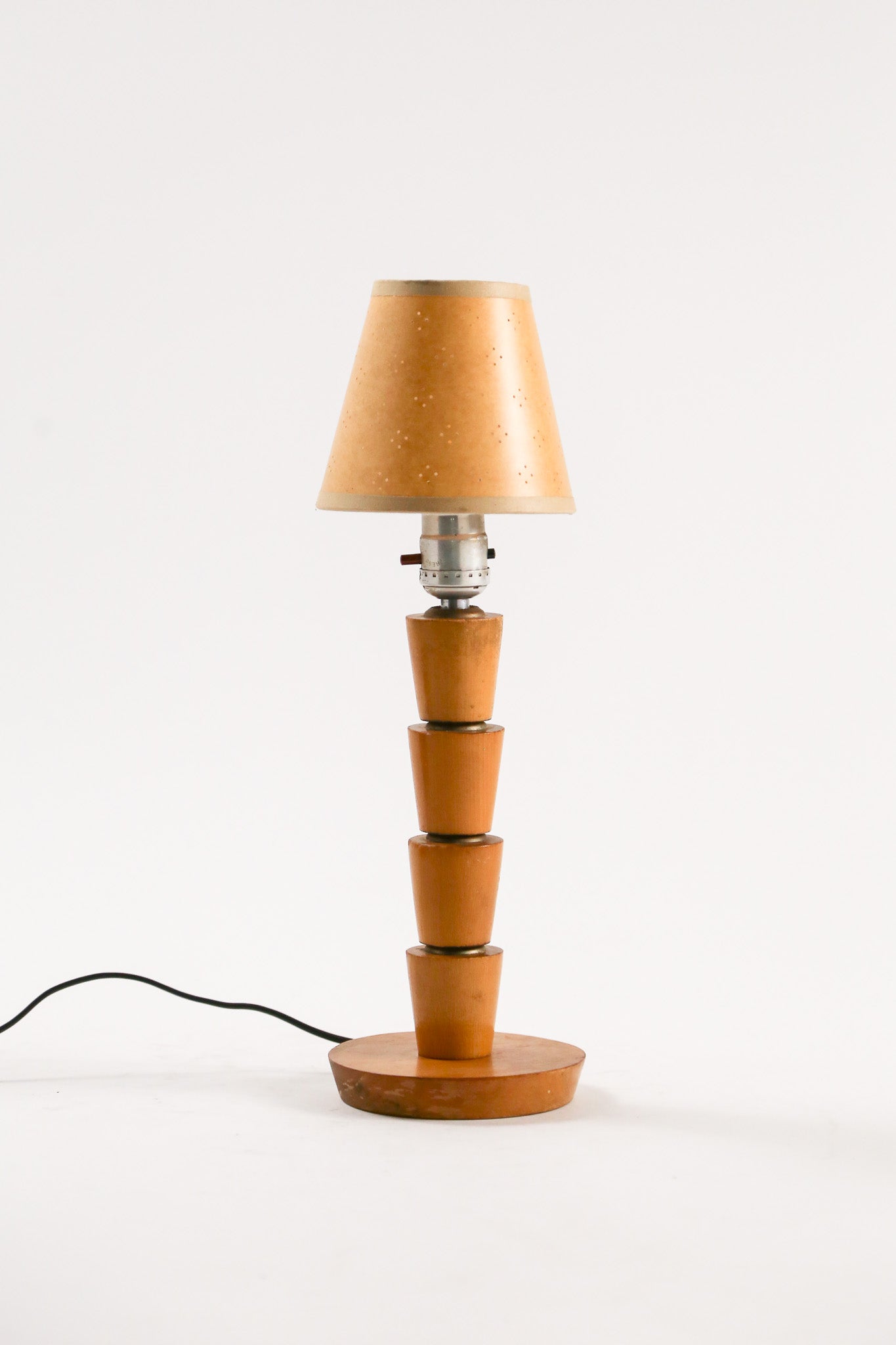 Wood Base & Paper Shade Desk Lamp / 木製ベース×紙シェード デスクライト
