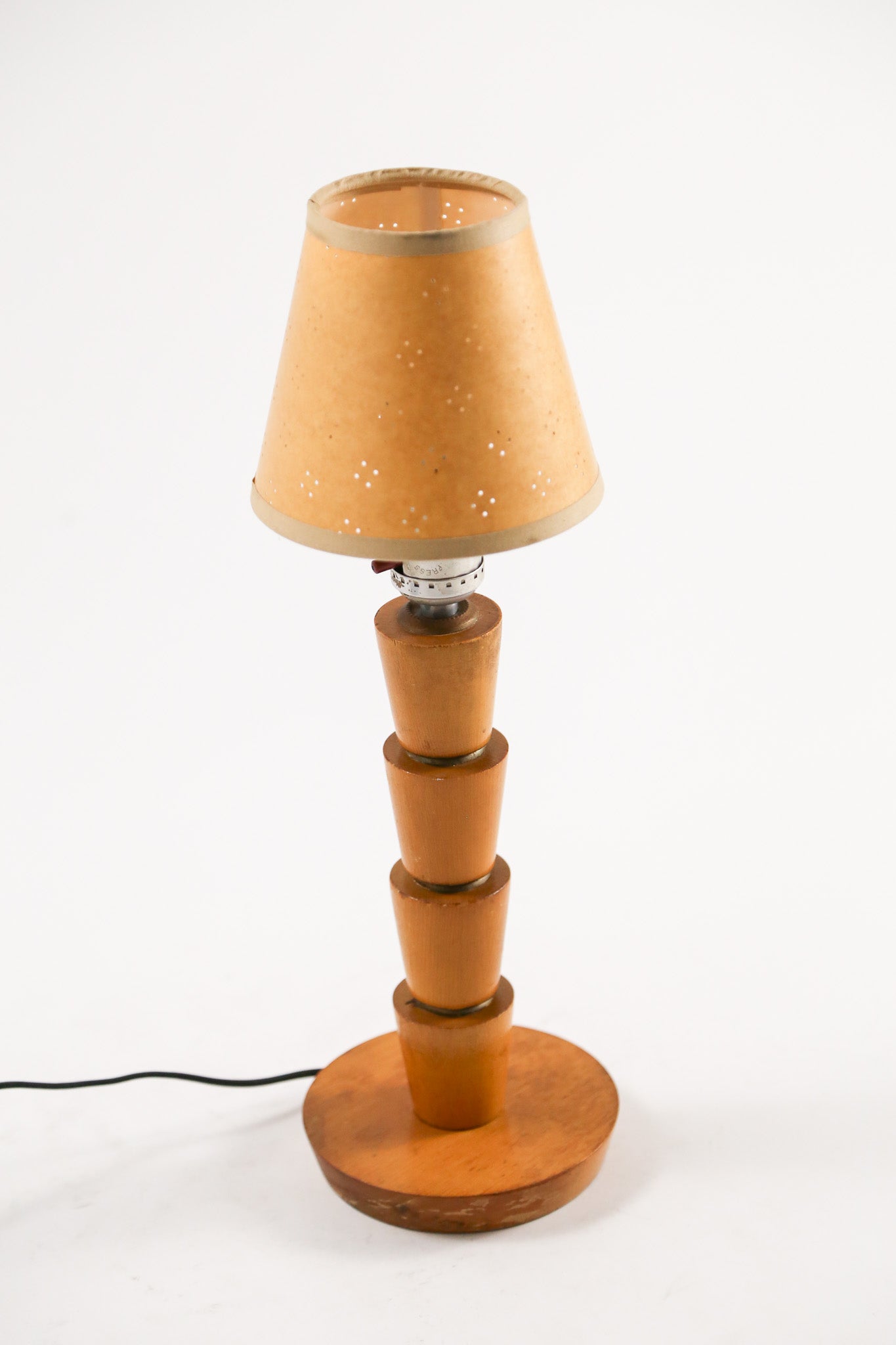 Wood Base & Paper Shade Desk Lamp / 木製ベース×紙シェード デスクライト