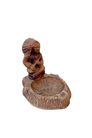 Native American Motif Rwsin Ashtray / ネイティブアメリカンフィギュアの樹脂灰皿