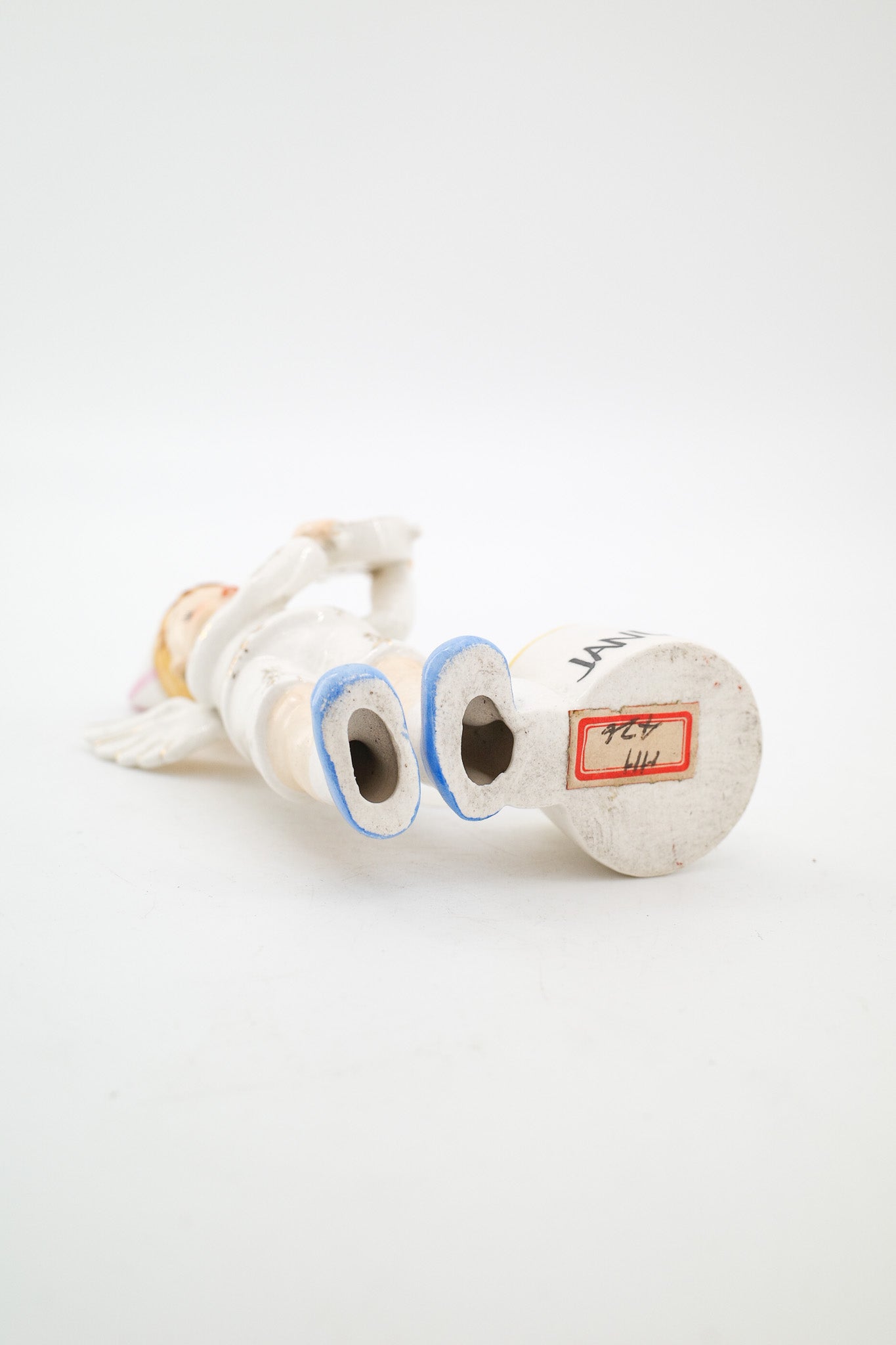 January New Year's Angel Ceramic Figurine / January ニューイヤー エンジェル クロック 陶器置物