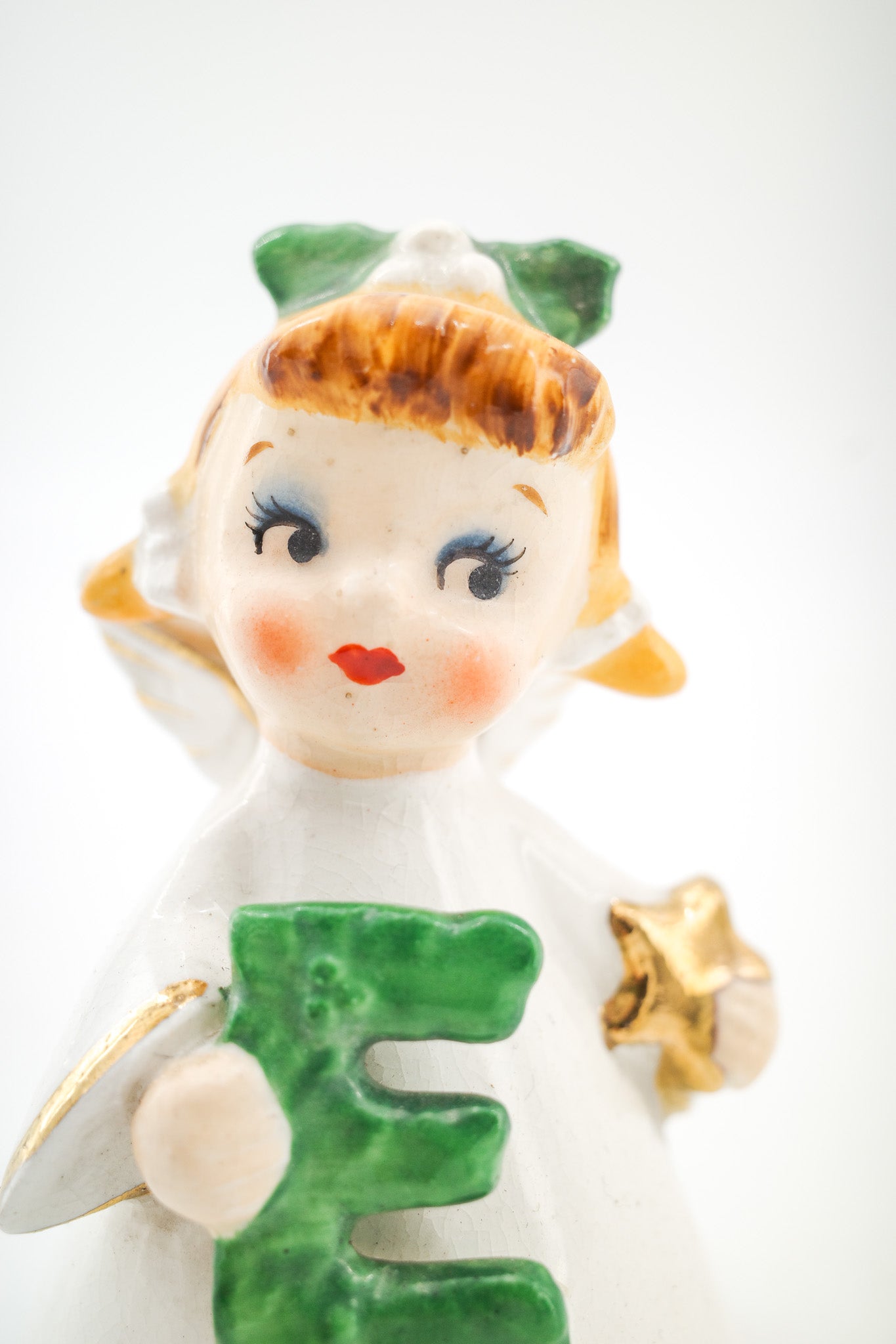Angel Figurine with Letter E / エンジェル フィギュリン（アルファベット E）