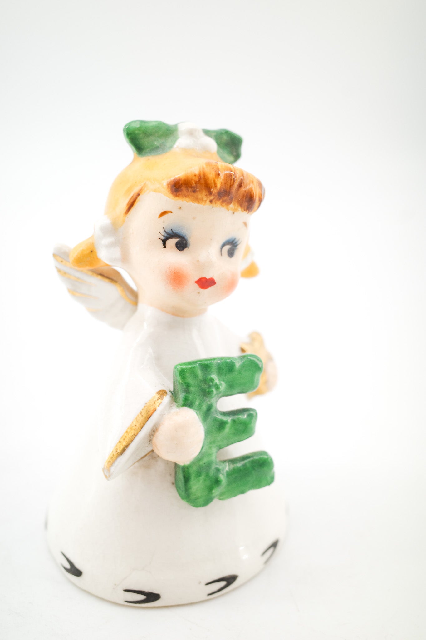 Angel Figurine with Letter E / エンジェル フィギュリン（アルファベット E）
