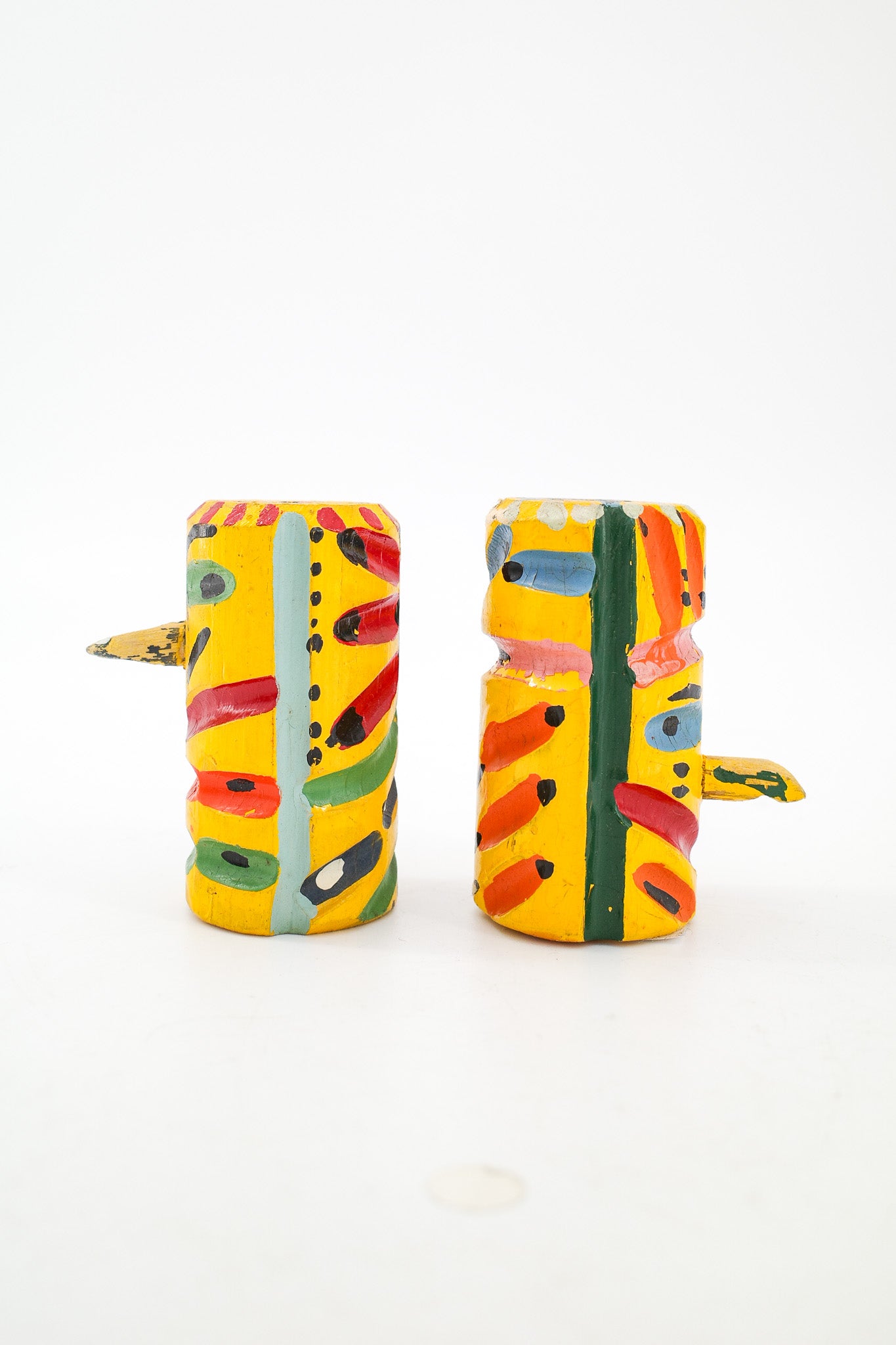 Totem Pole Style Wooden Spice Shakers / 木製 トーテムポール風 スパイスシェーカー セット