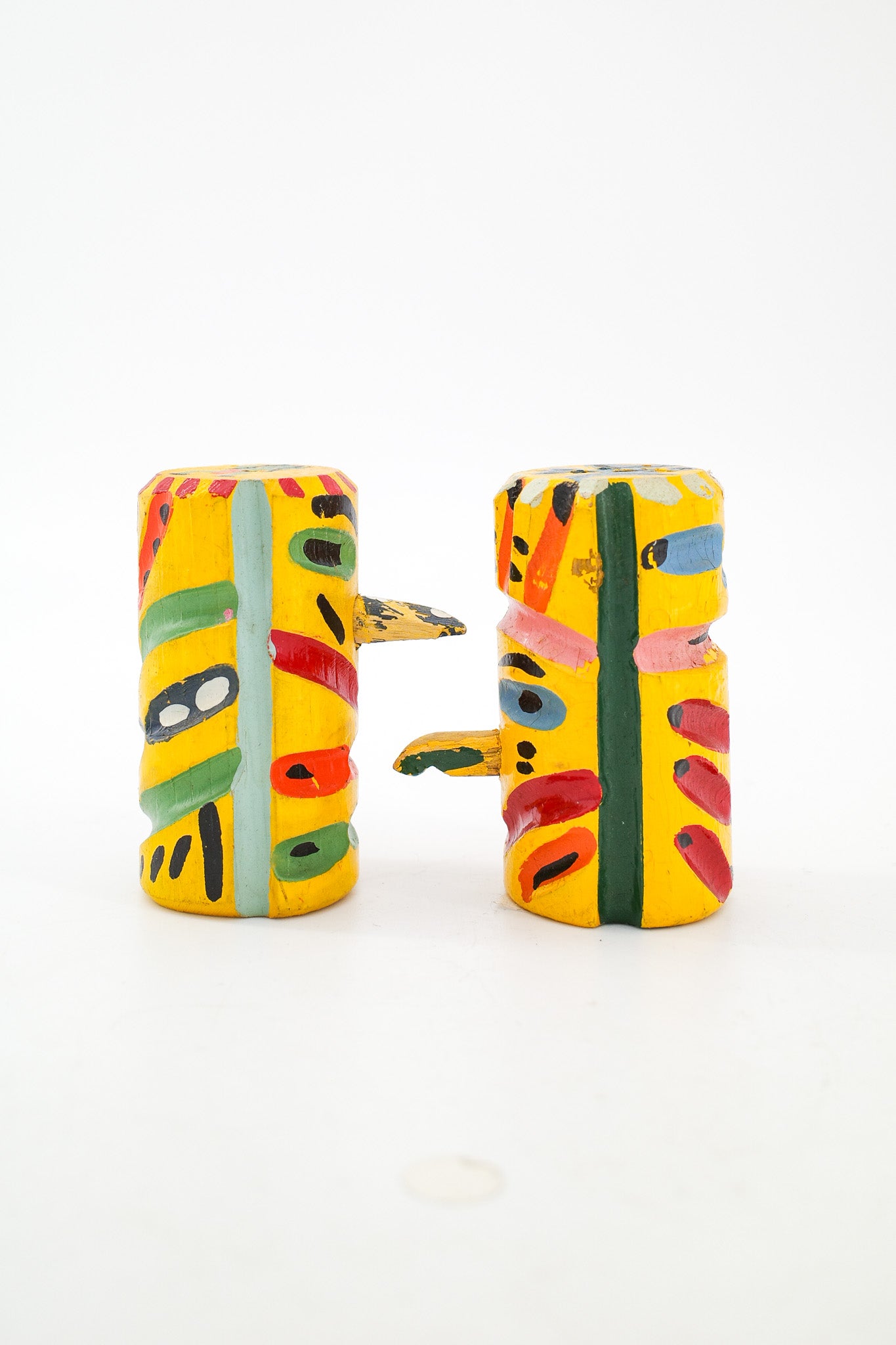 Totem Pole Style Wooden Spice Shakers / 木製 トーテムポール風 スパイスシェーカー セット