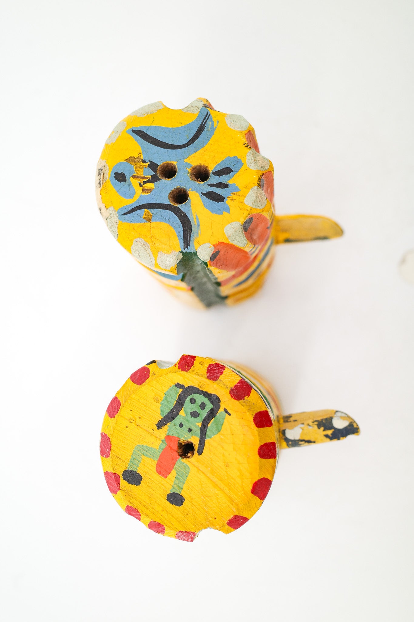 Totem Pole Style Wooden Spice Shakers / 木製 トーテムポール風 スパイスシェーカー セット