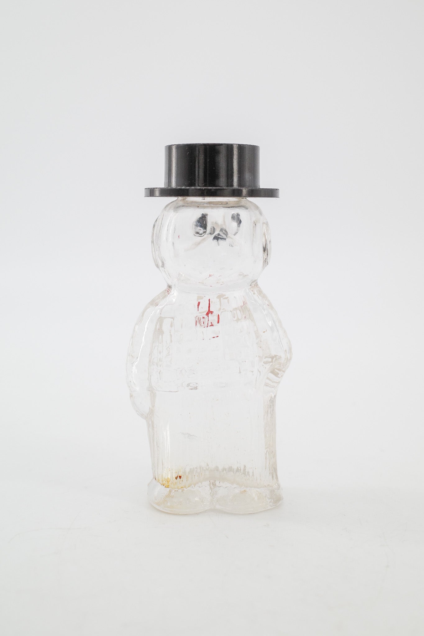 Dog Figurine Glass Bottle with Top Hat / シルクハットを被ったイヌのガラスボトル