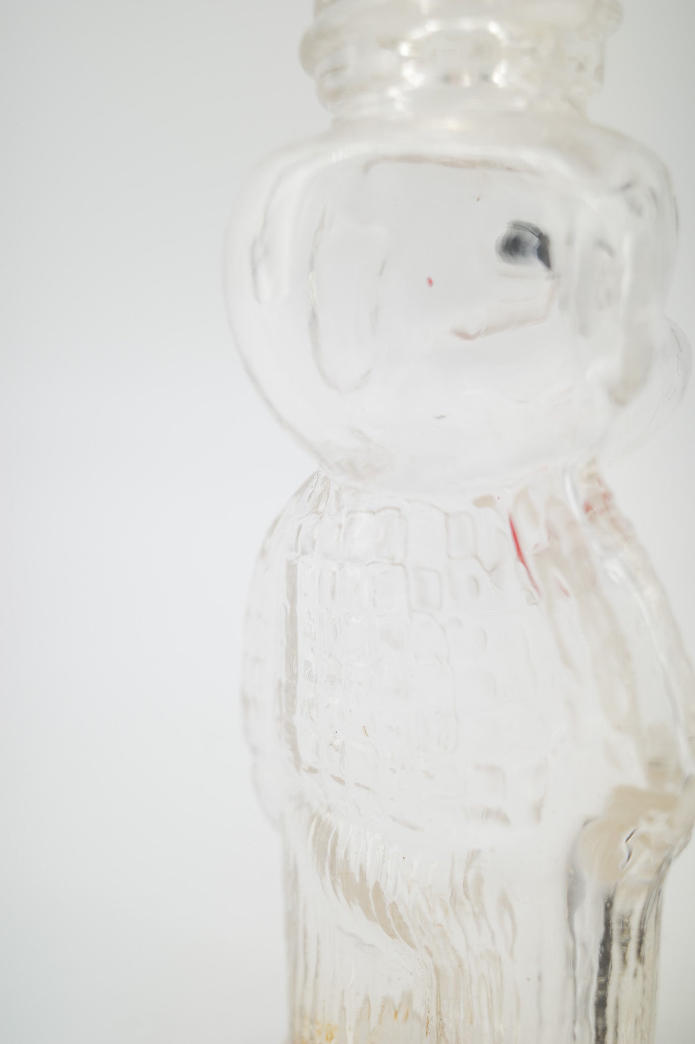 Dog Figurine Glass Bottle with Top Hat / シルクハットを被ったイヌのガラスボトル