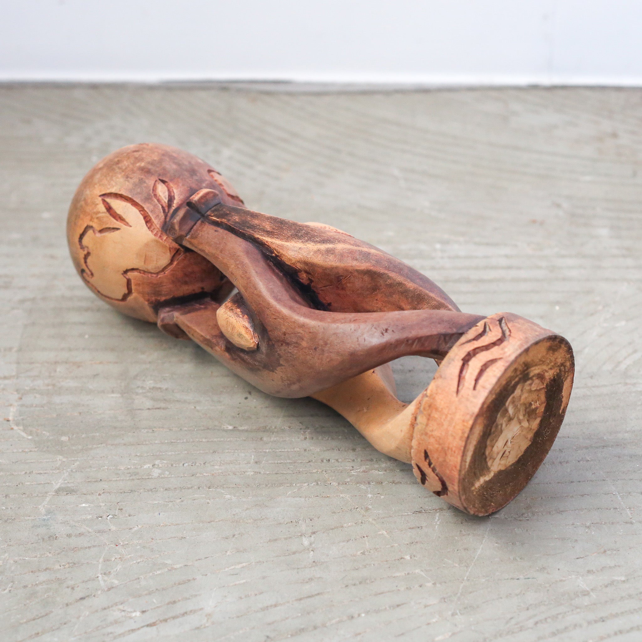 Wood Carving Object / 木製木彫りのオブジェ