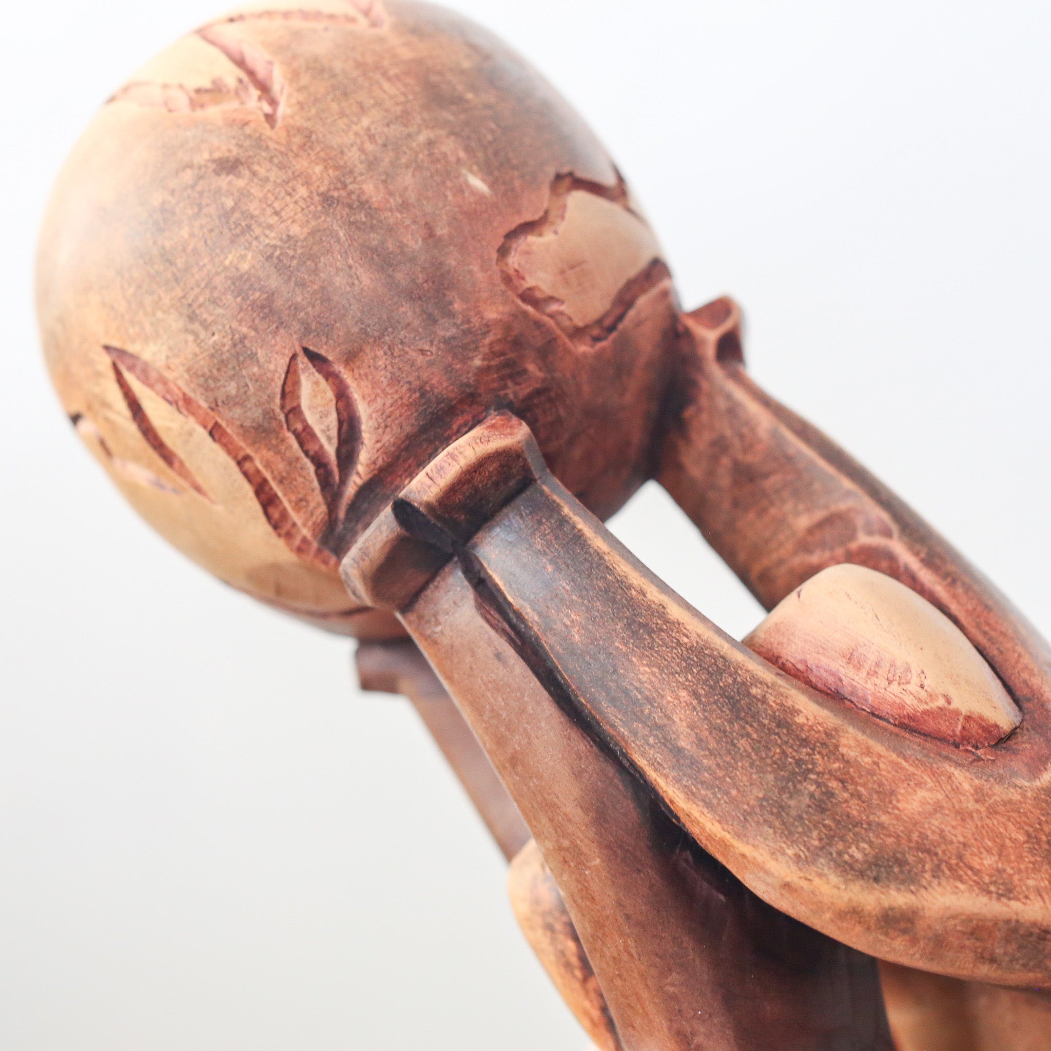 Wood Carving Object / 木製木彫りのオブジェ