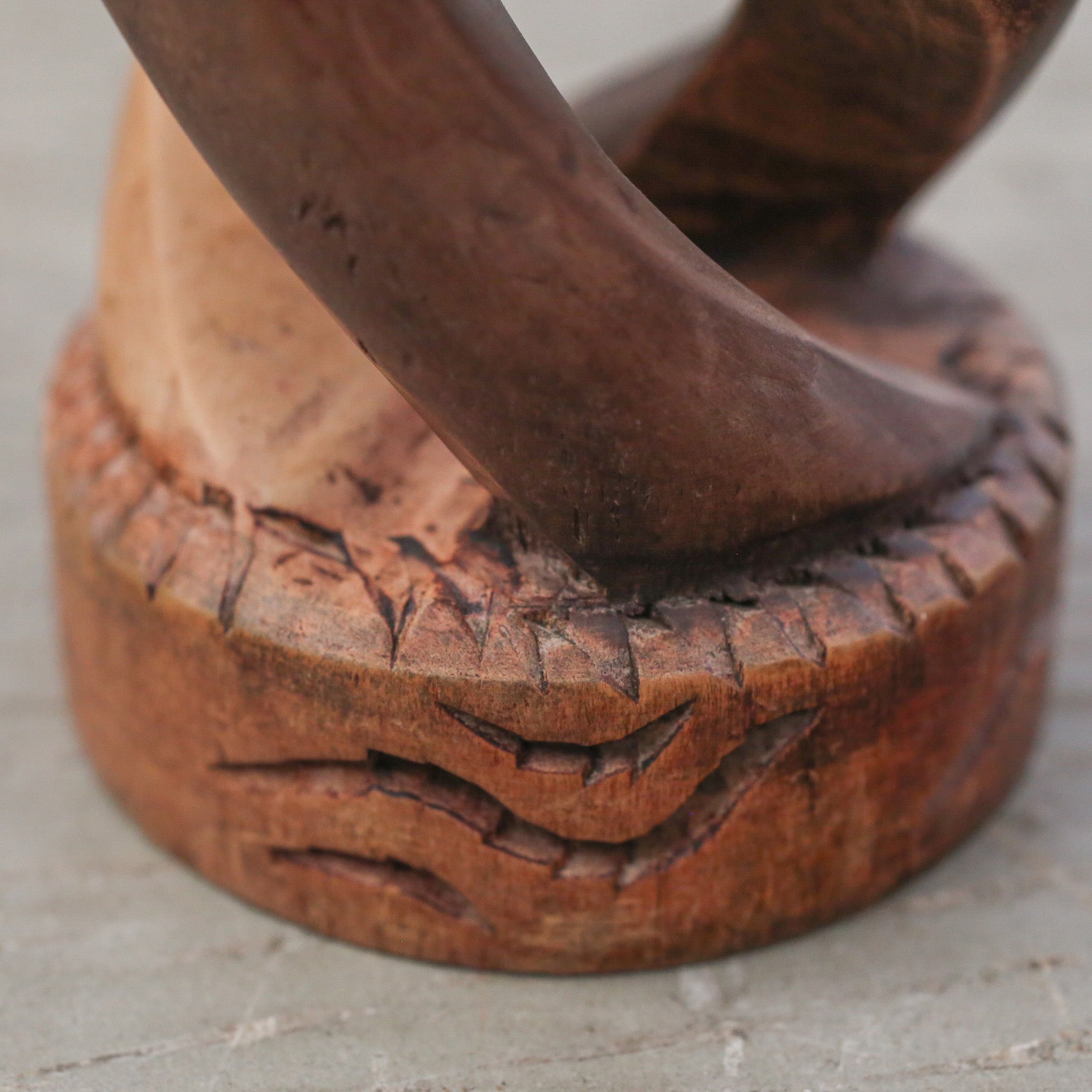 Wood Carving Object / 木製木彫りのオブジェ