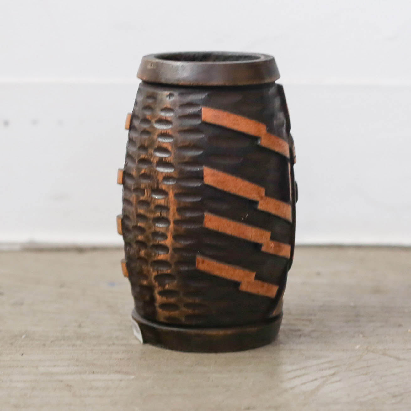 Wood Carved Face Cup / 木製顔のカップ