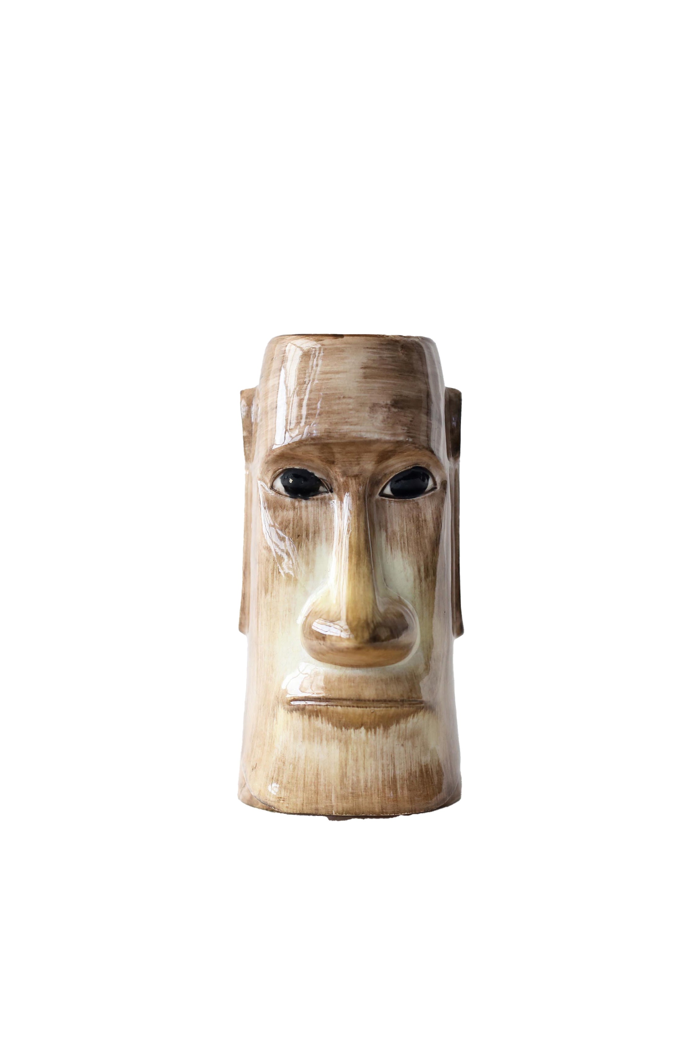 Ceramic Moai Statue Vase / 陶器製モアイの花器