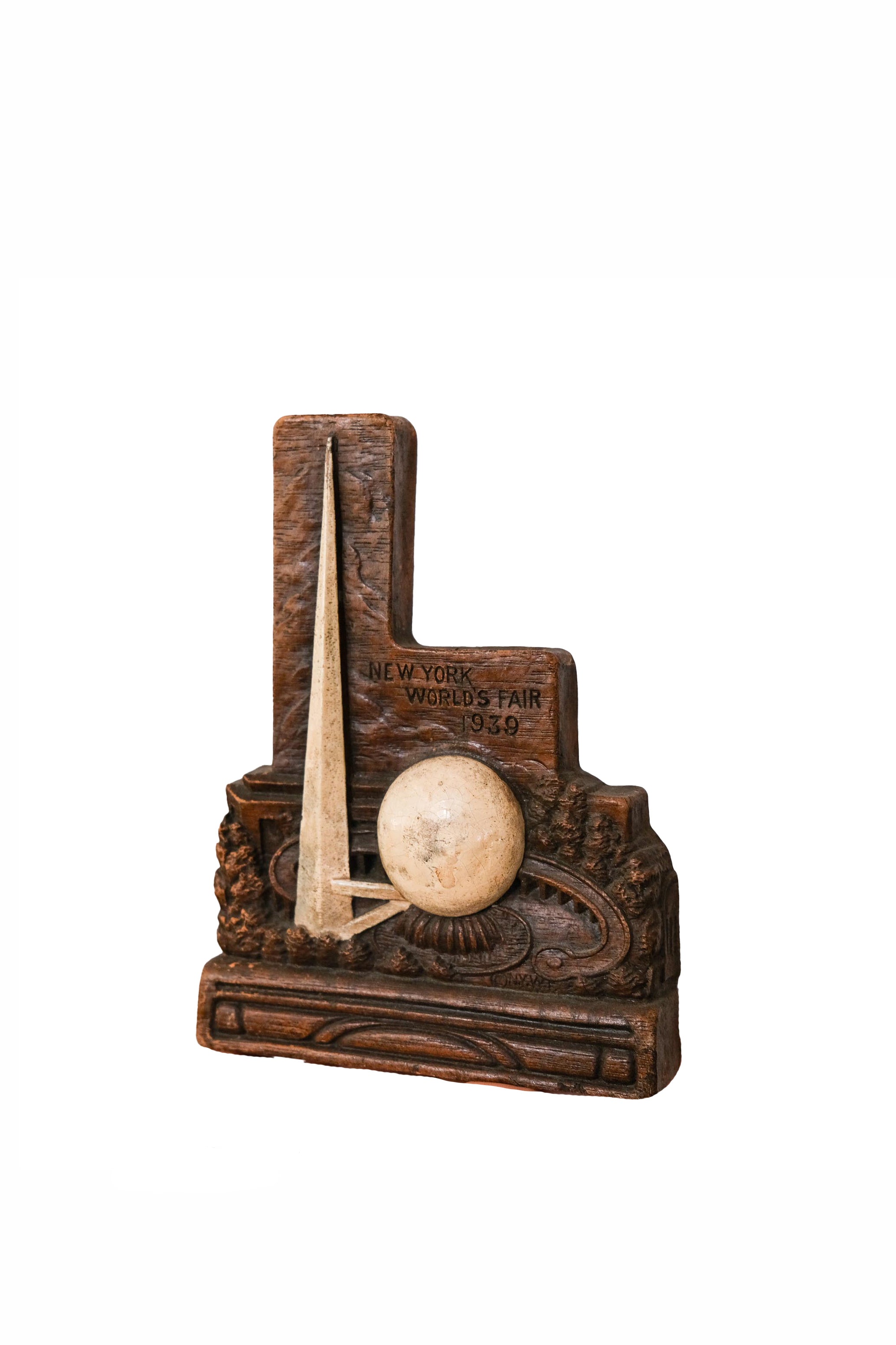 1939 NY world's fair Trylon and Perisphere Bookend /1939ニューヨーク万博ブックエンド