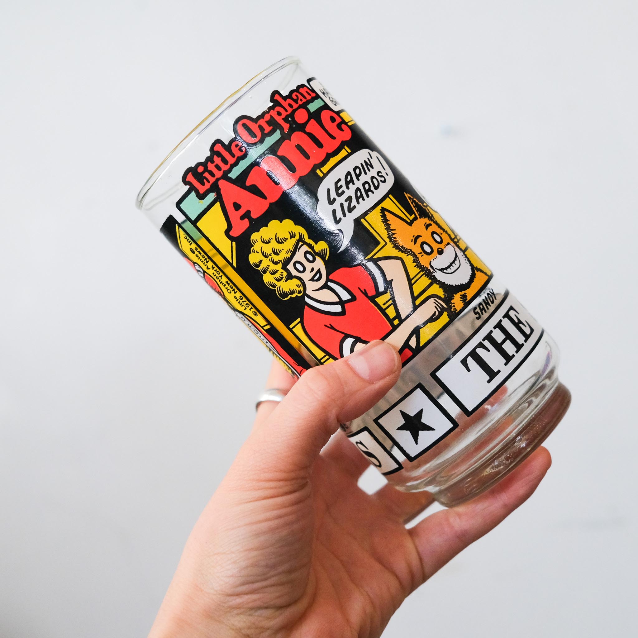 Sunday Funny Glass Tumbler 1976 / イラストガラスタンブラー