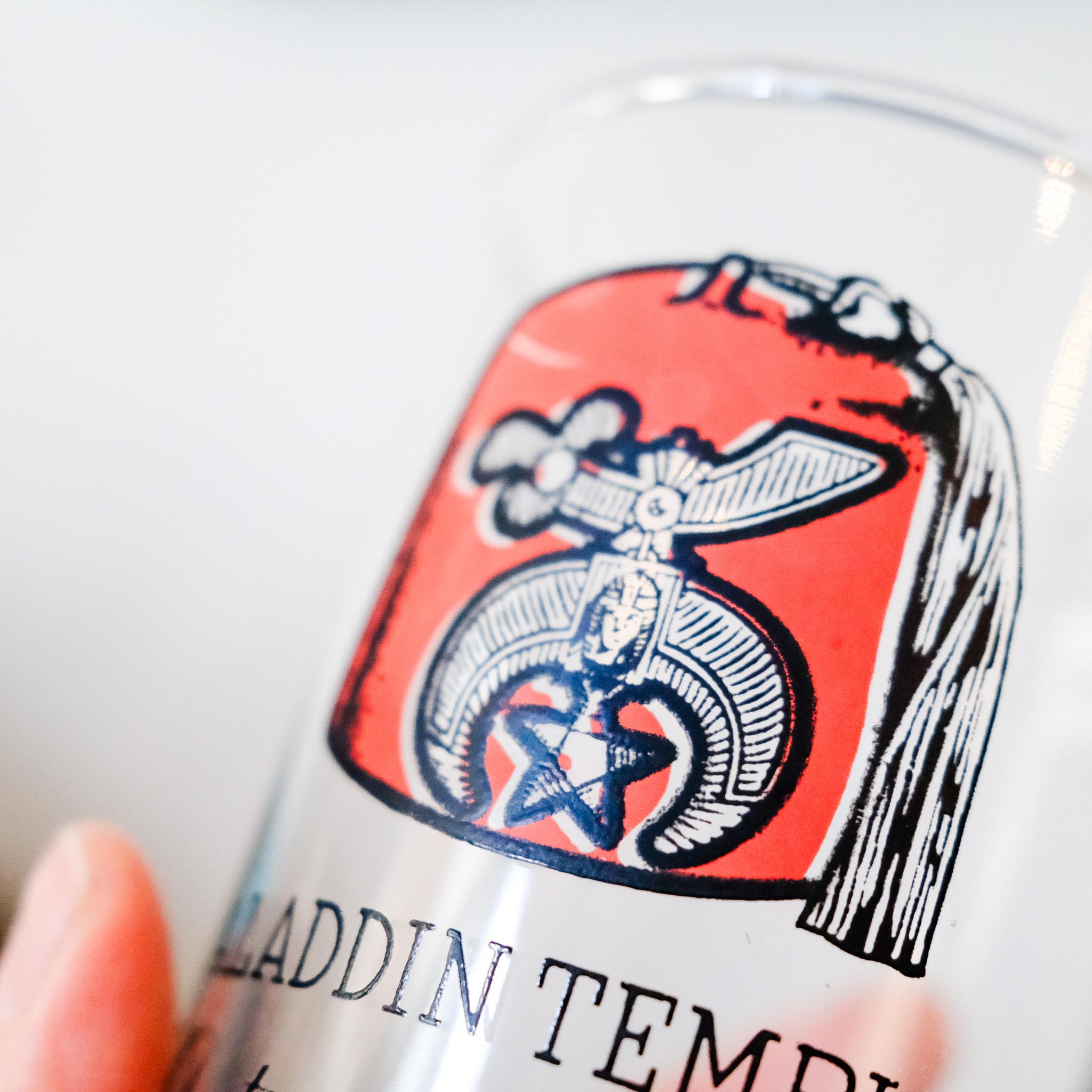 Shriners Temple Commemorative Glass 1955 / シュライナーメモリアルタンブラー1955