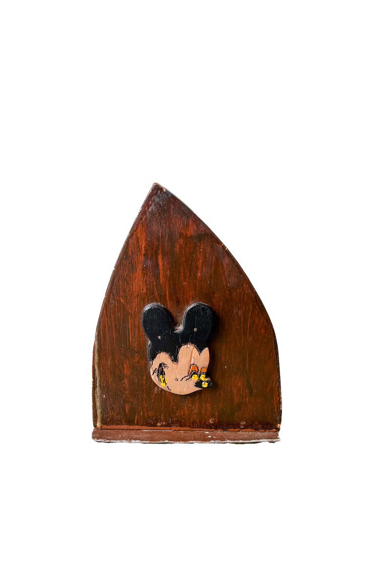 Folk Mickey Mouse Bookend / 手作りミッキーマウスのブックエンド