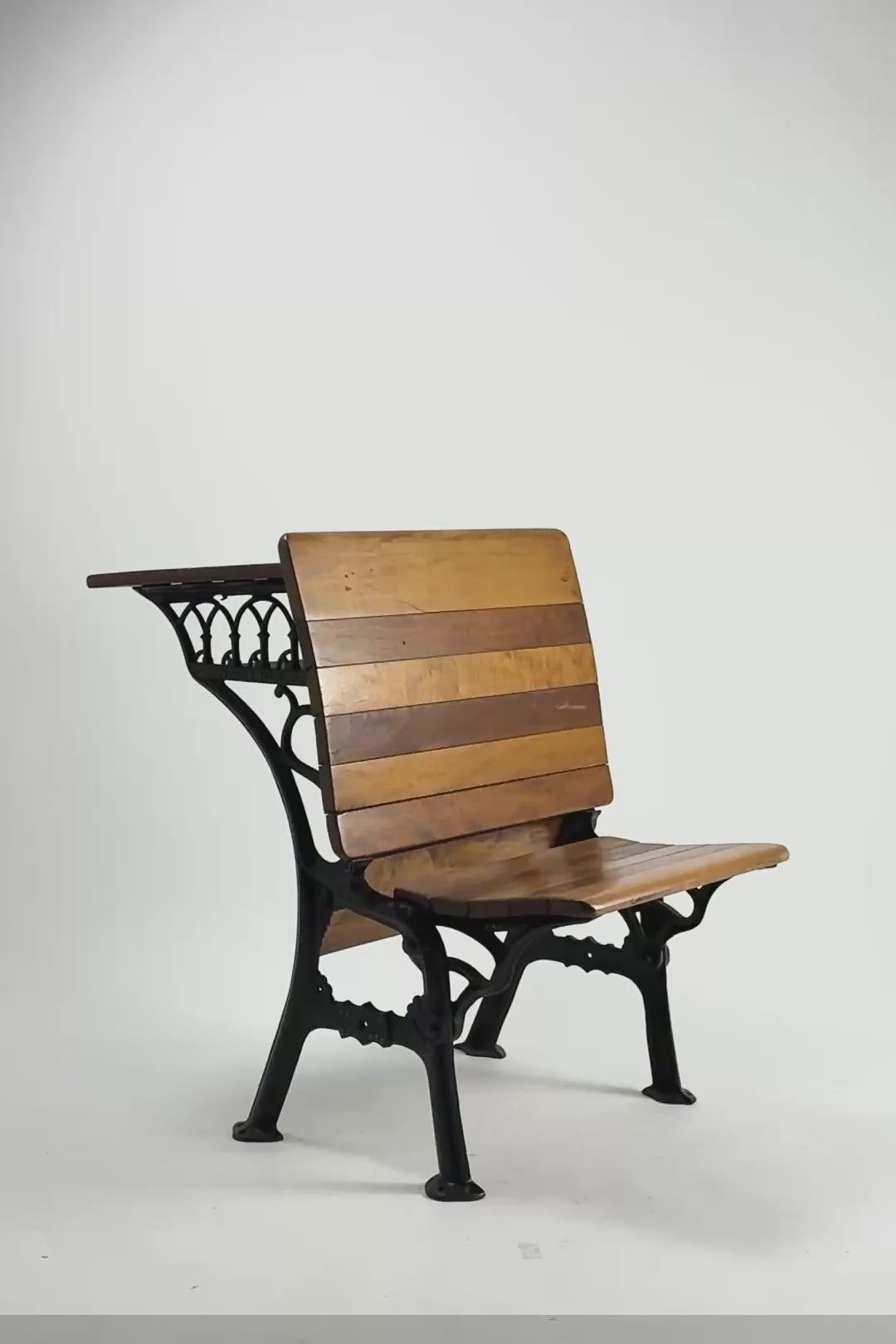 Load video: Vintage School Desk &amp; Chair / スクールデスク・チェア