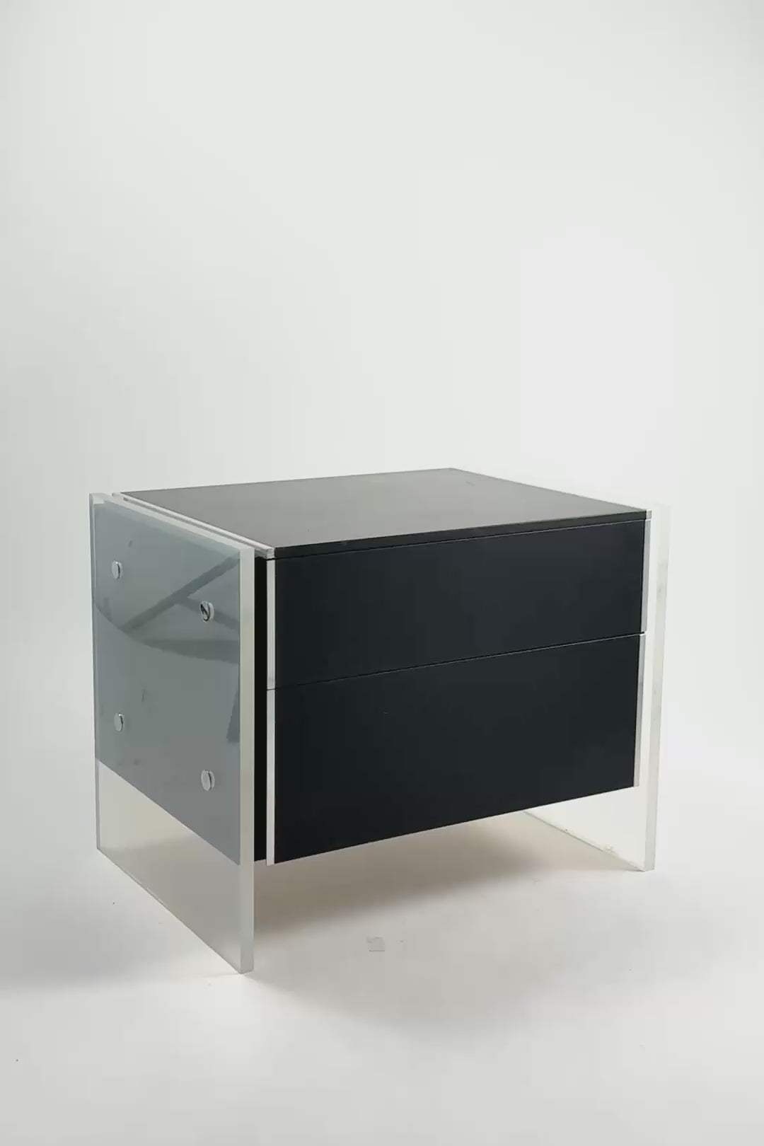 ビデオを読み込む: Lucite Drawer Side Table / アクリル引き出し付き サイドテーブル