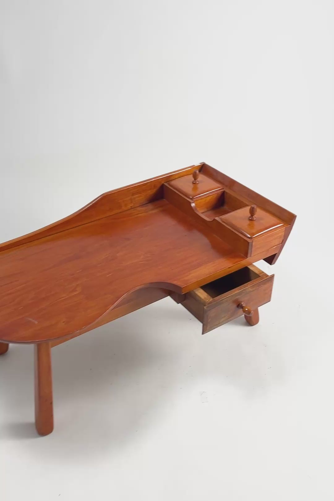 ビデオを読み込む: Coffee Table with Storage Drawer / 引き出し小物入れ付ローテーブル